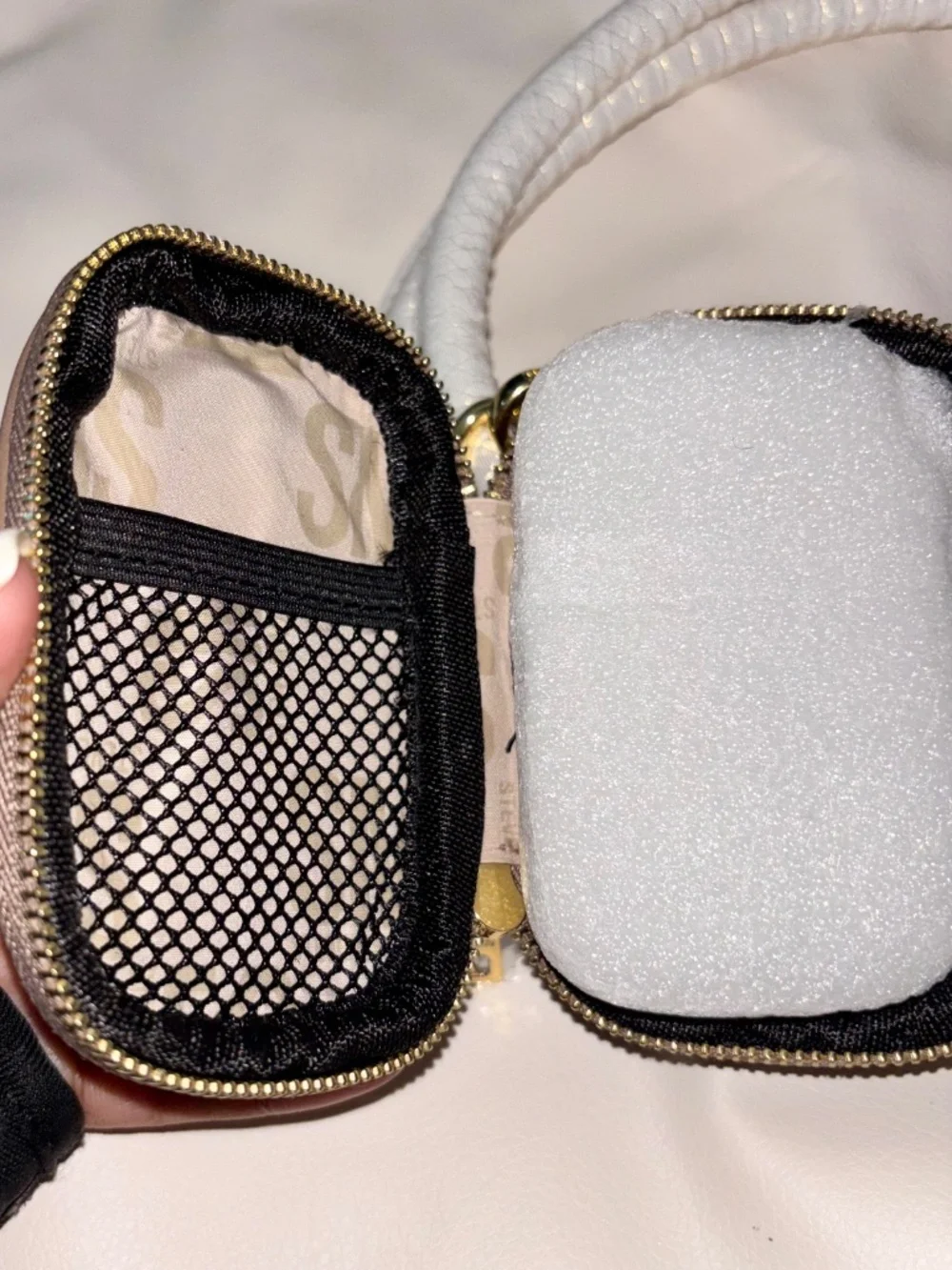 NWT Jimmy Choo White and Irredescant Tote AND Steve Madden Mini Bag Bundle - Picture 6 of 16
